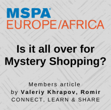Is it all over for Mystery Shopping?